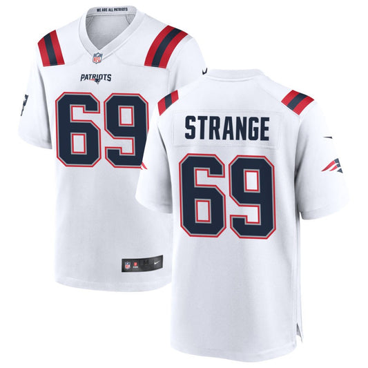 Cole Strange New England Patriots Nike Game Jersey - White