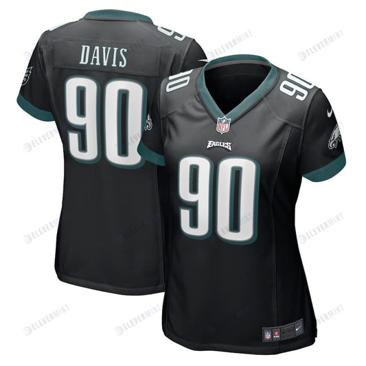 Jordan Davis Philadelphia Eagles Women's Player Game Jersey - Black