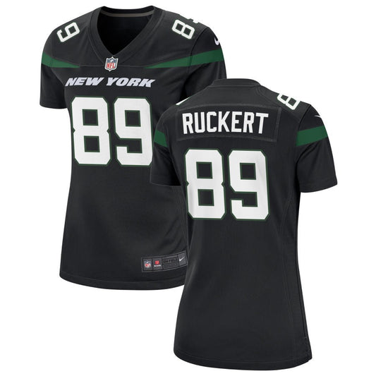 Jeremy Ruckert New York Jets Nike Women's Alternate Game Jersey - Stealth Black