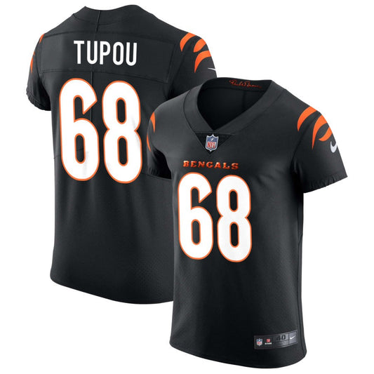 Josh Tupou Cincinnati Bengals Nike Vapor Elite Jersey - Black