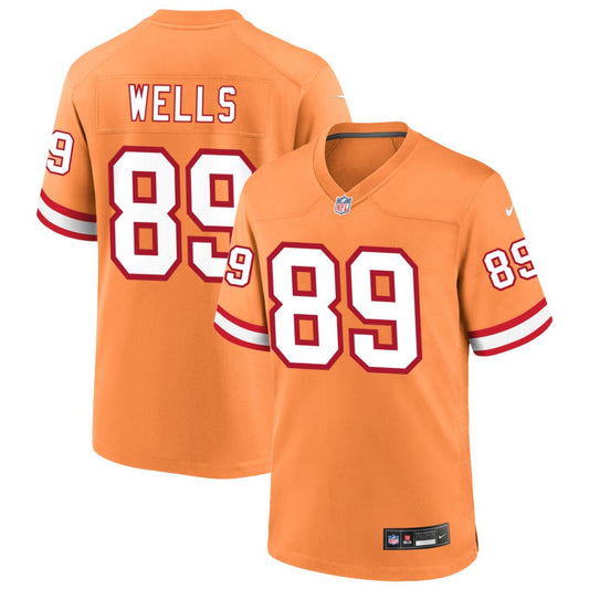 David Wells Tampa Bay Buccaneers Nike Throwback Game Jersey - Orange