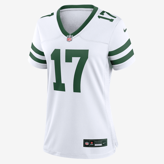 Garrett Wilson New York Jets Women's Nike NFL Game Football Jersey - White