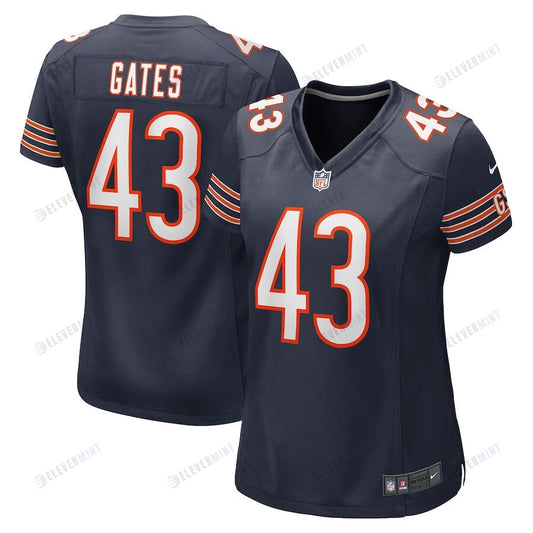 DeMarquis Gates 43 New York Giants Women Game Jersey - Navy