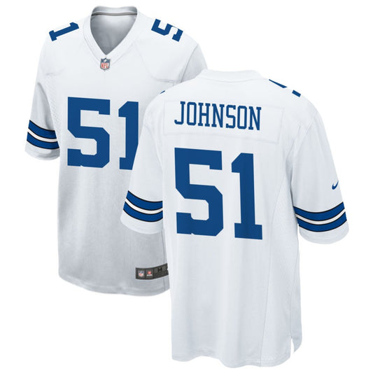 Durrell Johnson Dallas Cowboys Nike Game Jersey - White