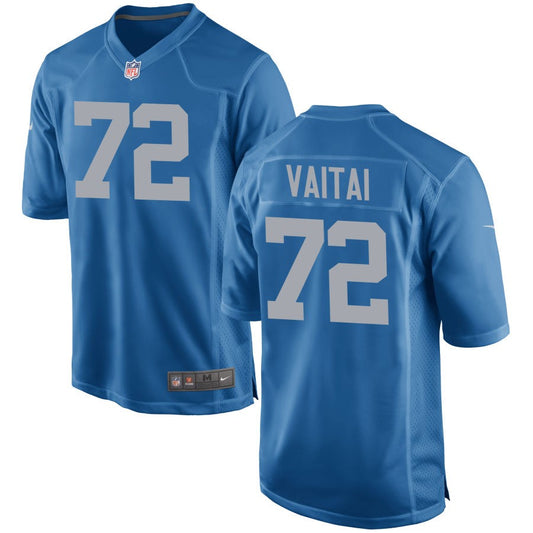 Halapoulivaati Vaitai Detroit Lions Nike Throwback Game Jersey - Blue