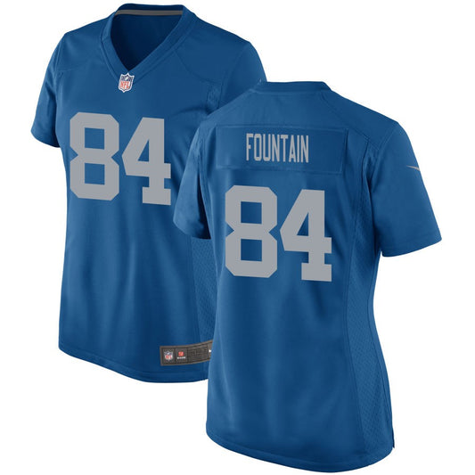 Daurice Fountain Detroit Lions Nike Women's Throwback Game Jersey - Blue