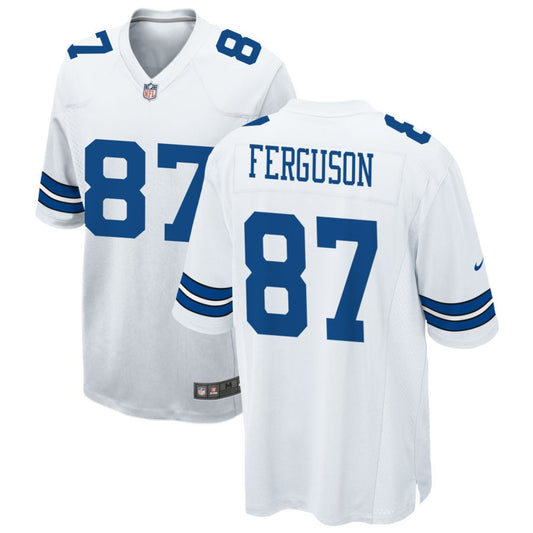 Jake Ferguson Dallas Cowboys Nike Game Jersey - White