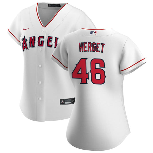 Jimmy Herget Los Angeles Angels Nike Women's Home Replica Jersey - White