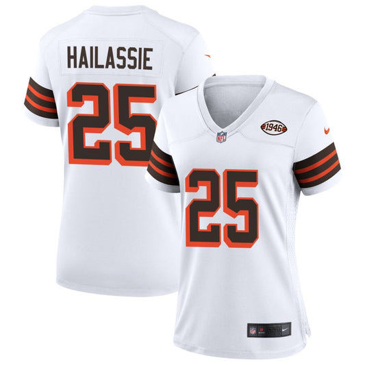 Kahlef Hailassie Cleveland Browns Nike Women's 1946 Collection Alternate Jersey - White