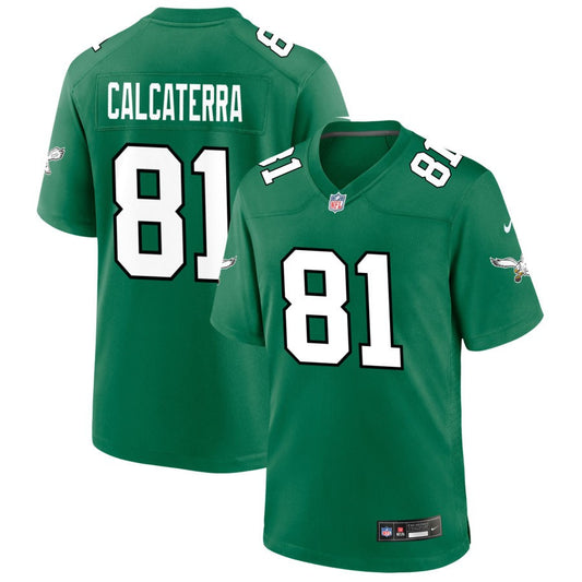 Grant Calcaterra Philadelphia Eagles Nike Alternate Game Jersey - Kelly Green