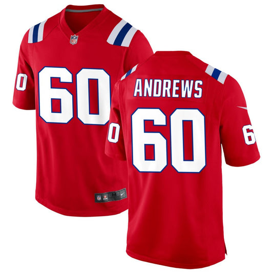 David Andrews New England Patriots Nike Alternate Jersey - Red