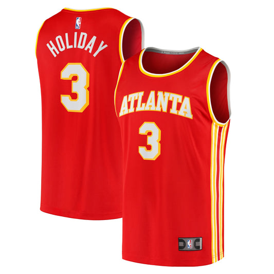 Aaron Holiday Atlanta Hawks Fanatics Branded Fast Break Replica Jersey - Icon Edition - Red