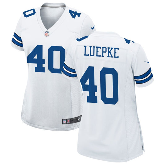 Hunter Luepke Dallas Cowboys Nike Women's Game Jersey - White