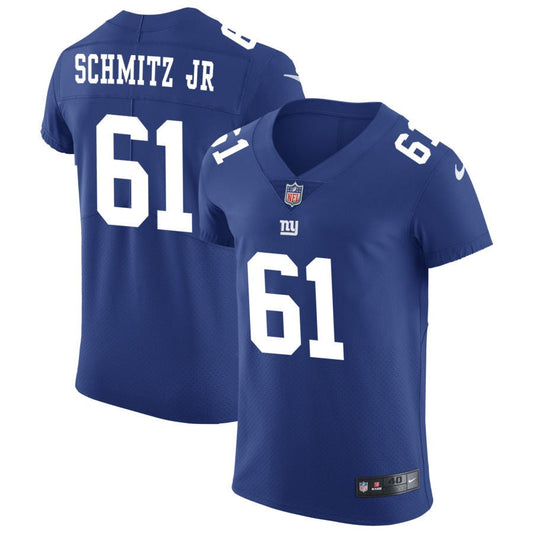 John Michael Schmitz Jr New York Giants Nike Vapor Untouchable Elite Jersey - Royal