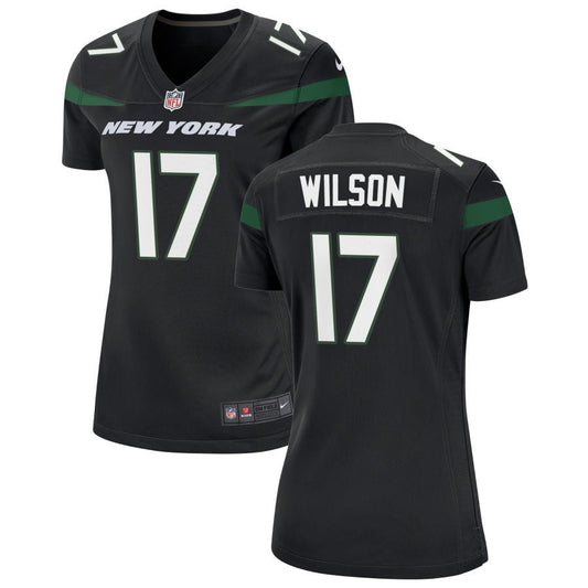 Garrett Wilson New York Jets Nike Women's Alternate Game Jersey - Stealth Black
