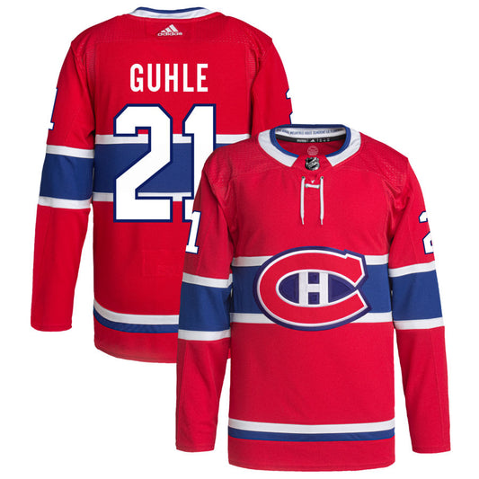 Kaiden Guhle Montreal Canadiens adidas Home Primegreen Authentic Pro Jersey - Red