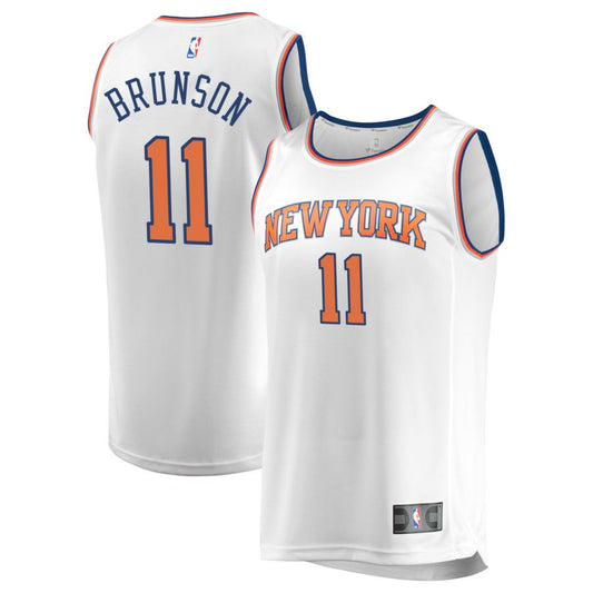 Jalen Brunson New York Knicks Fanatics Branded Fast Break Replica Jersey - Association Edition - White