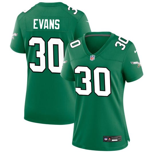 Justin Evans Philadelphia Eagles Nike Women's Alternate Game Jersey - Kelly Green