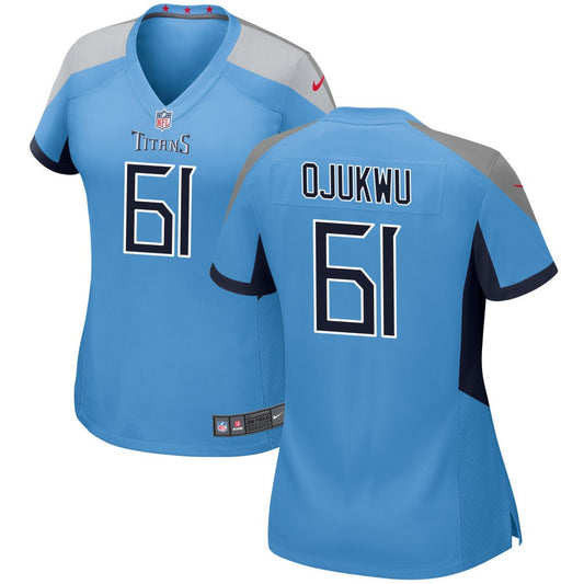 John Ojukwu Tennessee Titans Nike Women's Alternate Game Jersey - Light Blue