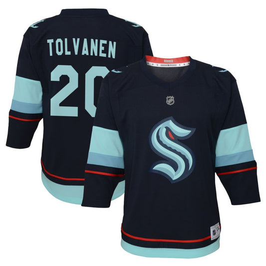 Eeli Tolvanen Seattle Kraken Youth Home Replica Jersey - Navy