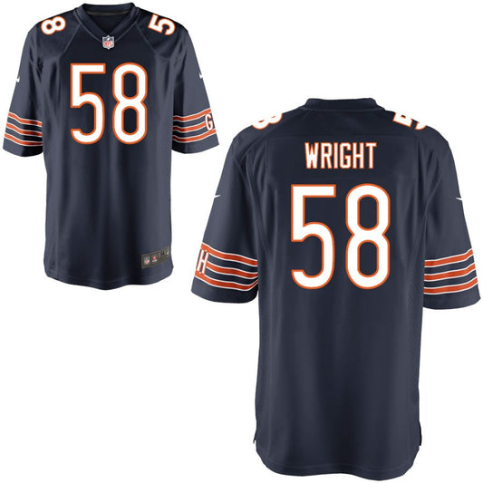 Darnell Wright Chicago Bears Nike Youth Game Jersey - Navy