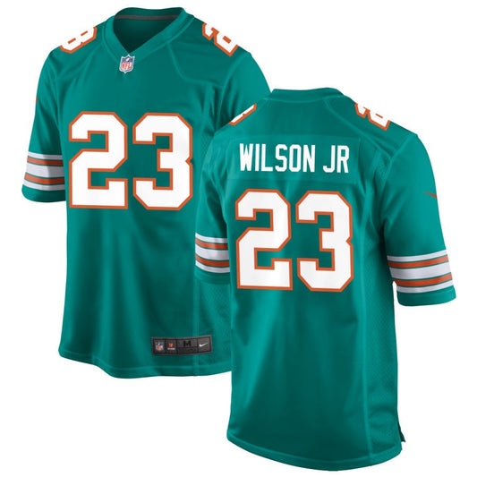 Jeff Wilson Jr Miami Dolphins Nike Alternate Game Jersey - Aqua