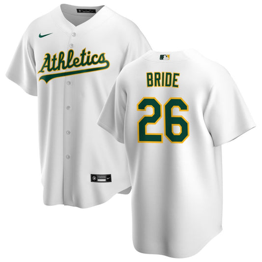 Jonah Bride Oakland Athletics Nike Home Replica Jersey - White