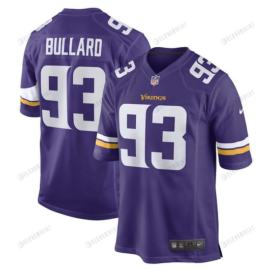 Jonathan Bullard Minnesota Vikings Game Player Jersey - Purple