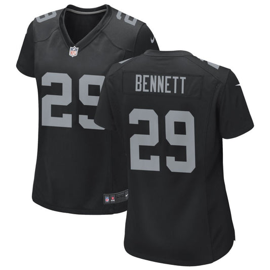 Jakorian Bennett Las Vegas Raiders Nike Women's Game Jersey - Black