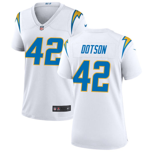 Elijah Dotson Nike Los Angeles Chargers Women's Game Jersey - White
