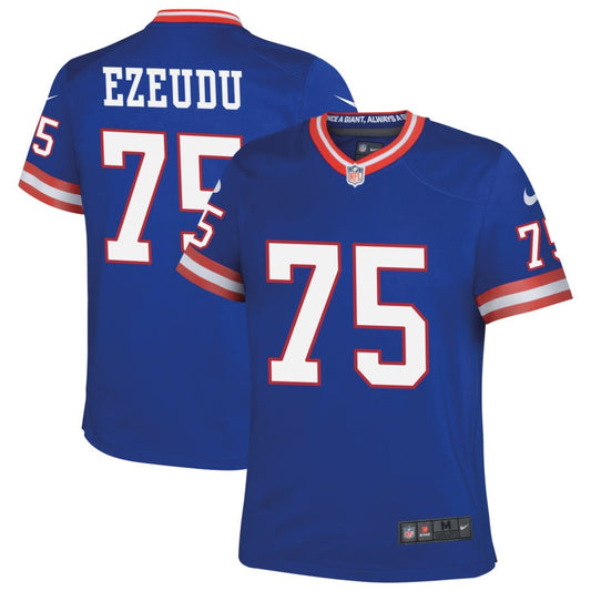 Joshua Ezeudu New York Giants Nike Youth Classic Game Jersey - Royal