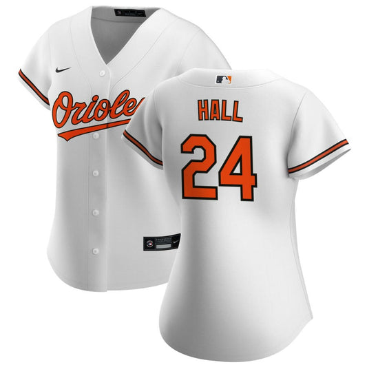 DL Hall Baltimore Orioles Nike Women's Home Replica Jersey - White
