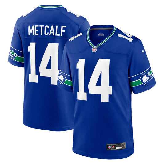 DK Metcalf Seattle Seahawks Nike Throwback Player Game Jersey - Royal