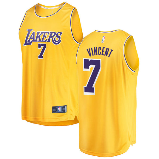Gabe Vincent Los Angeles Lakers Fanatics Branded 2018/19 Fast Break Replica Jersey Gold - Icon Edition
