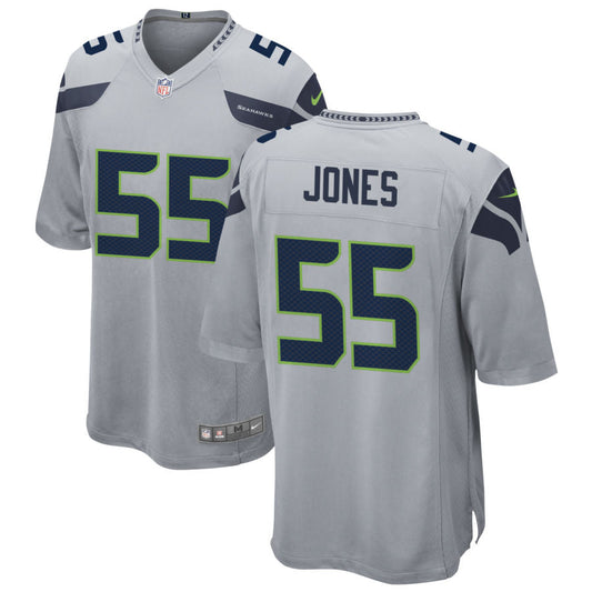 Dre'Mont Jones Seattle Seahawks Nike Alternate Game Jersey - Gray
