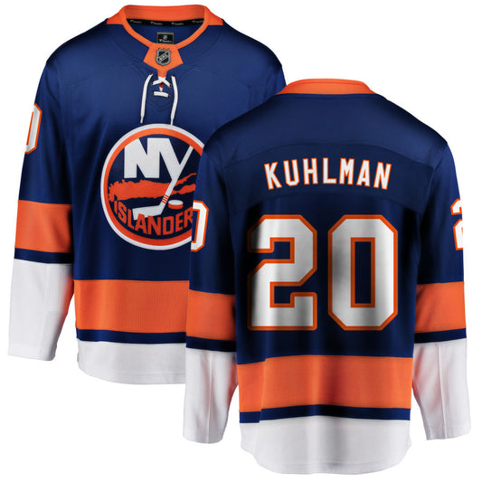 Karson Kuhlman New York Islanders Fanatics Branded Home Breakaway Jersey - Blue