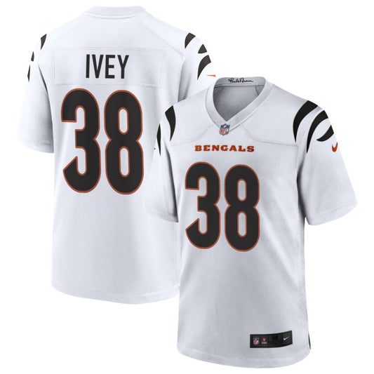 DJ Ivey Cincinnati Bengals Nike Game Jersey - White