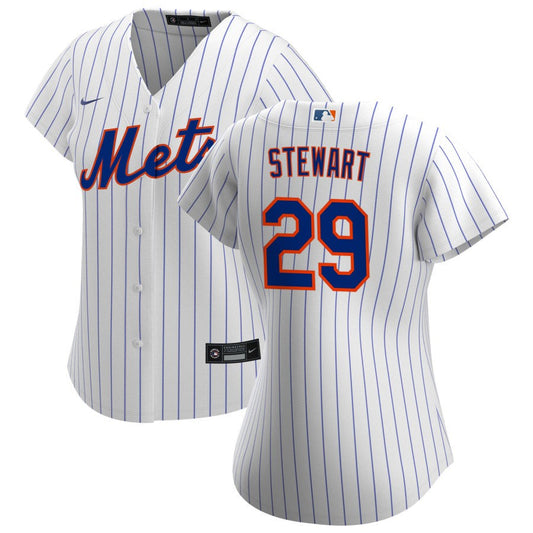 DJ Stewart New York Mets Nike Women's Home Replica Jersey - White
