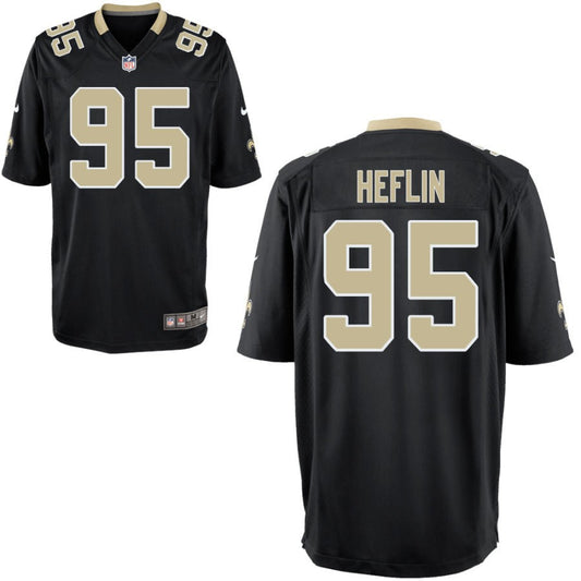 Jack Heflin New Orleans Saints Nike Youth Game Jersey - Black