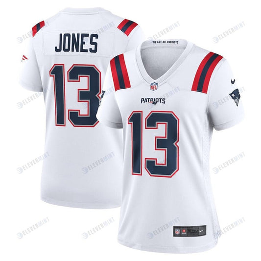 Jack Jones 13 New England Patriots Women's Game Player Jersey - White