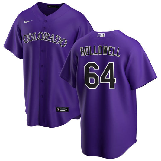 Gavin Hollowell Colorado Rockies Nike Alternate Replica Jersey - Purple