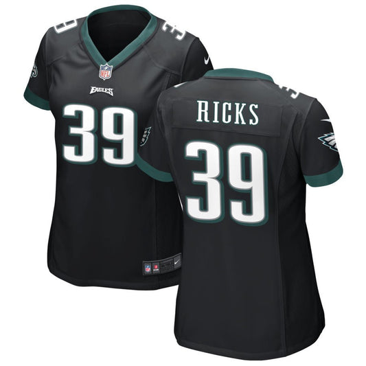 Eli Ricks Philadelphia Eagles Nike Women's Alternate Game Jersey - Black