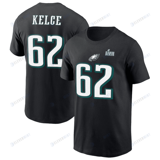 Jason Kelce Philadelphia Eagles Super Bowl LVII T-Shirt - Black
