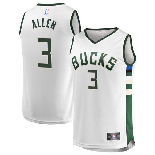 Grayson Allen  Milwaukee Bucks Fanatics Branded Youth Fast Break Replica Jersey - Association Edition - White