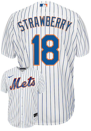 Darryl Strawberry Youth Jersey - NY Mets Replica Kids Home Jersey