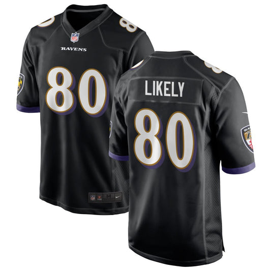 Isaiah Likely Baltimore Ravens Nike Alternate Game Jersey - Black