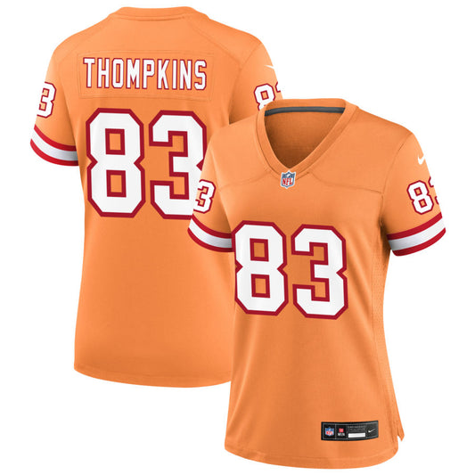 Deven Thompkins Tampa Bay Buccaneers Nike Women's Throwback Game Jersey - Orange
