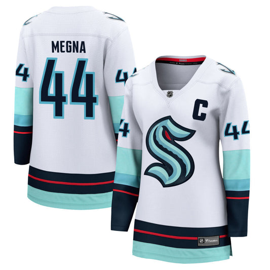 Jaycob Megna Seattle Kraken Fanatics Branded Women's Away Breakaway Jersey - White