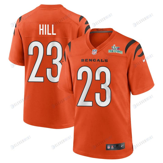 Dax Hill 23 Cincinnati Bengals Super Bowl LVII Champions Men Alternate Game Jersey - Orange