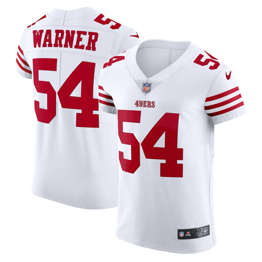 Fred Warner San Francisco 49ers Nike Vapor Elite Jersey - White